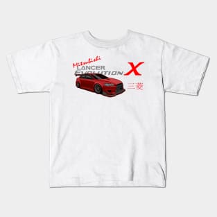 Mitsubishi Lancer EVO X, Evolution X, JDM Kids T-Shirt